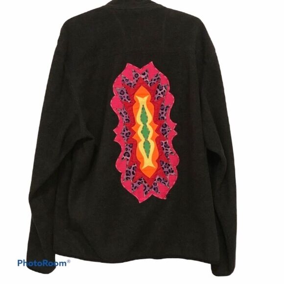 Timberland Fleece Jacket Full Zip Gray Size Medium - Picture 1 of 8